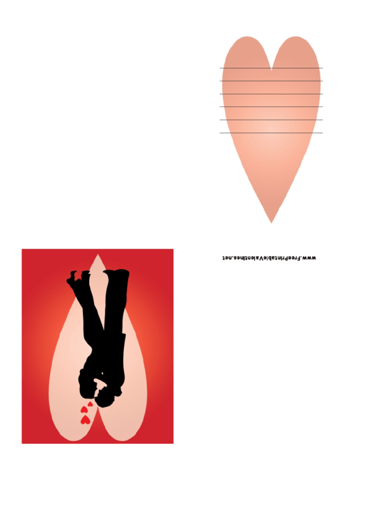 Couple Valentine Card Template Printable pdf