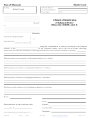 Form Jgm104 - Affidavit Of Identification Of Judgment Debtor