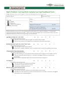 Math Problem Solving Work Sample Scoring/feedback Form - Oregon Department Of Education