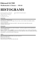 Histograms Worksheet
