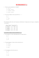 Histogram Worksheet With Answers