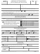 Form 4419 - Application For Filing Information Returns Magnetically/electronically