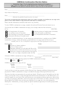 Form F8026r05 - Cobra & Continuation Election Notice