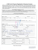 Cyss Youth Program Registration & Sponsor Consent Printable pdf