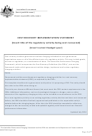 Cost Recovery Implementation Statement - Australian Government