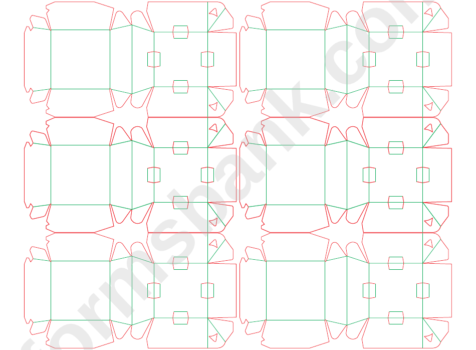 Burger Box Die Cut Template Printable Pdf Download