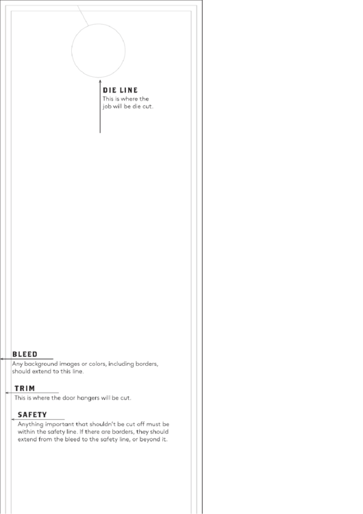 4.25 X 14 Door Hanger Template Printable pdf