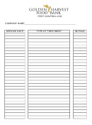 Pest Control Log Printable pdf