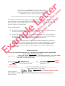 Passport Application Form With Example