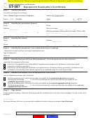 Form St-587 - Equipment Exemption Certificate - 2014