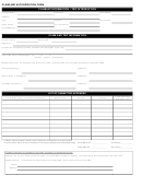 Claim And Authorization Form