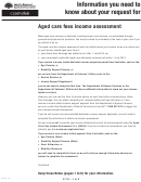 Aged Care Fees Income Assessment Request - Australian Department Of Human Services