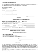 Request For Court Interpreter Form