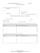 Domestic Relations Financial Affidavit - Pataula Judicial Circuit
