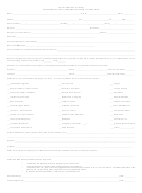Confidential Client Information Form