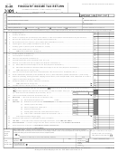 Form N-40 - Fiduciary Income Tax Return - 2001