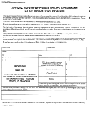 Form Dr 0525 - Annual Report Of Public Utility Intrastate Gross Operations Revenue