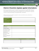 Fsp Tracking System District Checklist (update Spatial Information) - Ministry Of Forests And Range