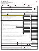 Form Ar1100s - State Of Arkansas S Corporation Income Tax Return - 2015 Printable pdf
