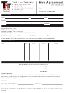 Hire Agreement Template