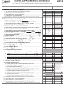 Form 39nr Draft - Idaho Supplemental Shedule - 2015
