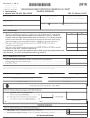 Form 41a720rr-e - Schedule Rr-e - Application And Credit Certificate Of Income Tax/llet Credit Railroad Expansion - 2015