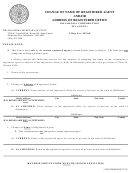 Sos Form 0022 - Change Of Name Of Registered Agent And/or Address Of Registered Office Oklahoma Corporation (by Agent)