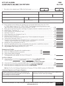 Form Al-1120 - Corporate Income Tax Return - City Of Albion- 1998