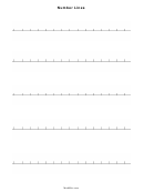 Blank Number Lines Template