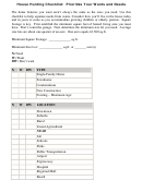 House Hunting Checklist Template Printable pdf