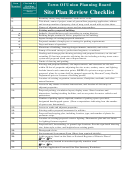 Site Plan Review Checklist - Town Of Union Planning Board