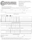 Fillable Experience Verification Form - South Carolina Department Of Education Printable pdf