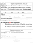 Professional Development Request For National Board Certified Teacher Candidates - Arkansas Department Of Education