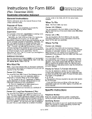 Form 8854 - Expatriation Information Statement Printable pdf