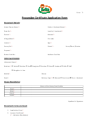 Possession Certificate Application Form