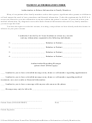 Patient Authorization Form - Authorization To Release Information To Family Members