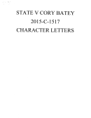 Character Letter Samples Printable pdf