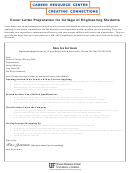 Cover Letter Preparation For College Of Engineering Students