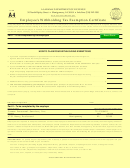 Form A4 - Employee's Withholding Tax Exemption Certificate - Alabama Department Of Revenue