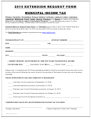 Municipal Income Tax Extension Request Form - 2015