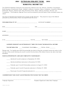 Municipal Income Tax Extension Request Form - 2004