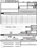Fillable Form Br-25 - City Income Tax Return Business Return - 2003 Printable pdf