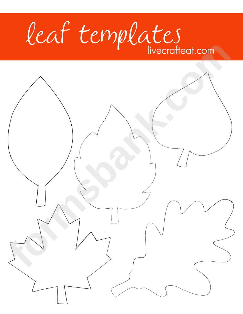 Leaf Templates Printable Pdf Download
