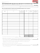 Form C-8010agr - Michigan Sbt Adjusted Gross Receipts For Controlled Groups - 2007