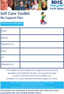 Self Care Toolkit - Support Plan Template