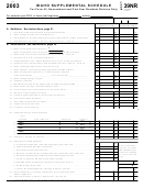 Form 39nr - Idaho Supplemental Schedule - 2003