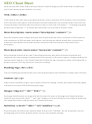 Seo Cheat Sheet Printable pdf