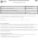Form In-opt - Indiana Electronic Filing Opt-out Declaration - 2009