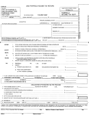 Form Br - Fairfield Income Tax Return - City Of Fairfield - 2000