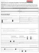 Form 1012 - Application For Industrial Facilities Tax Exemption Certificate